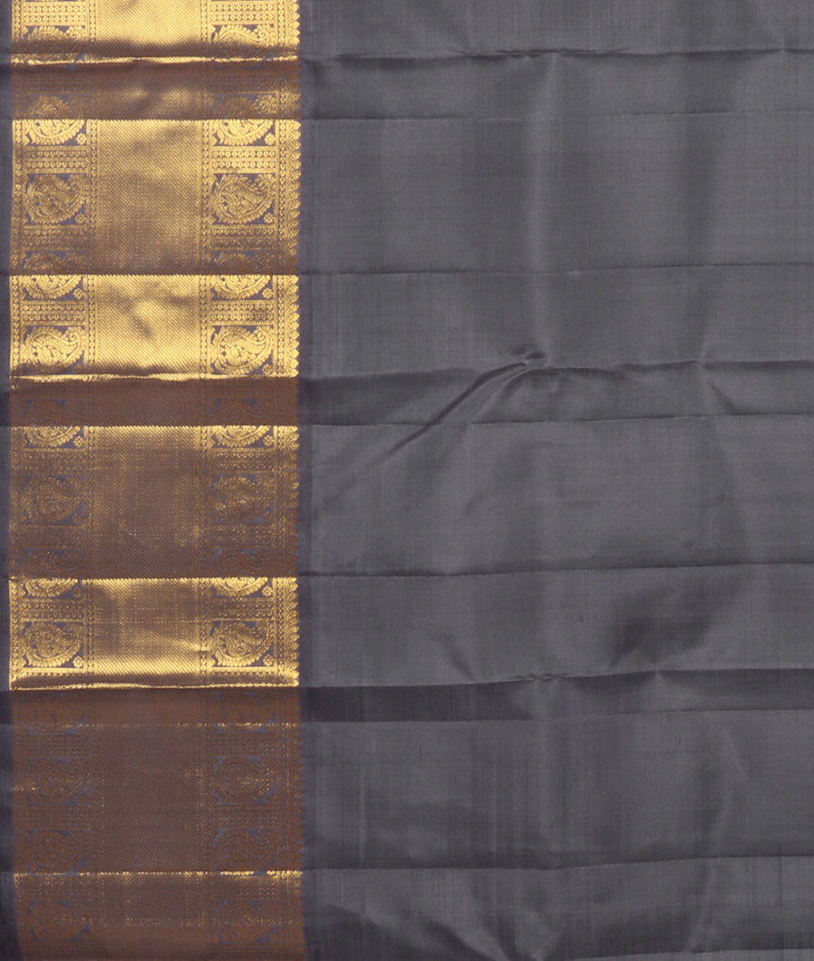 Blue Handwoven Kanjivaram Silk Saree T3507963