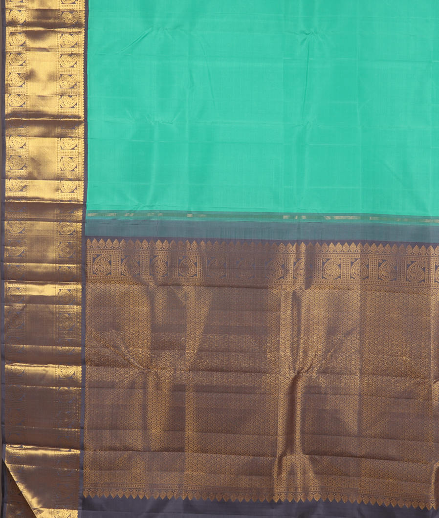 Blue Handwoven Kanjivaram Silk Saree T3507964