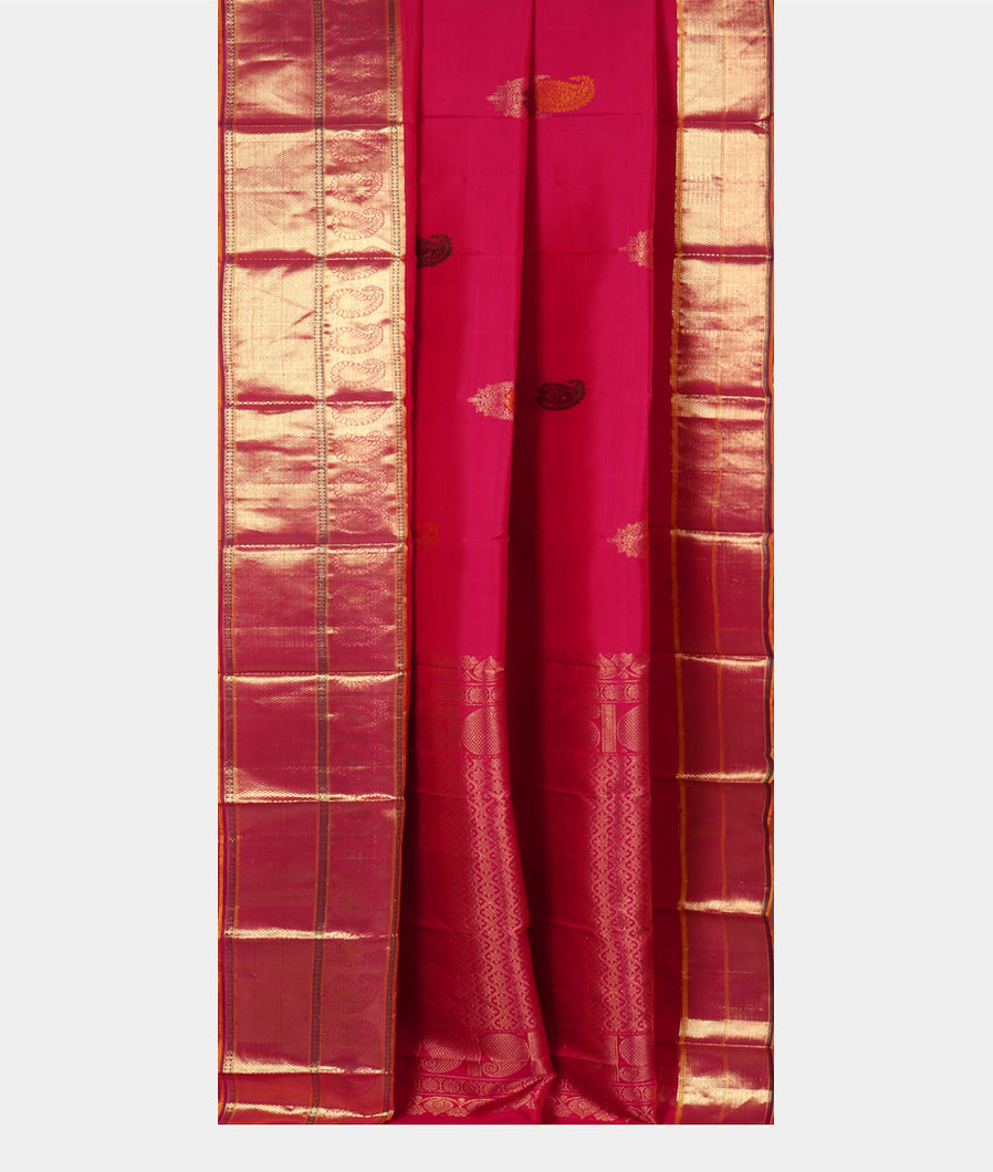 Magenta Handwoven Kanjivaram Silk Saree T2910092