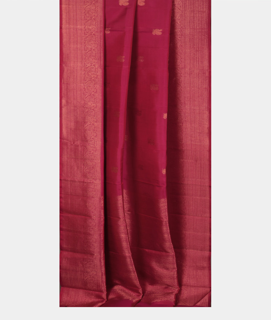 Reddish Pink Handwoven Kanjivaram Silk Saree T3505112