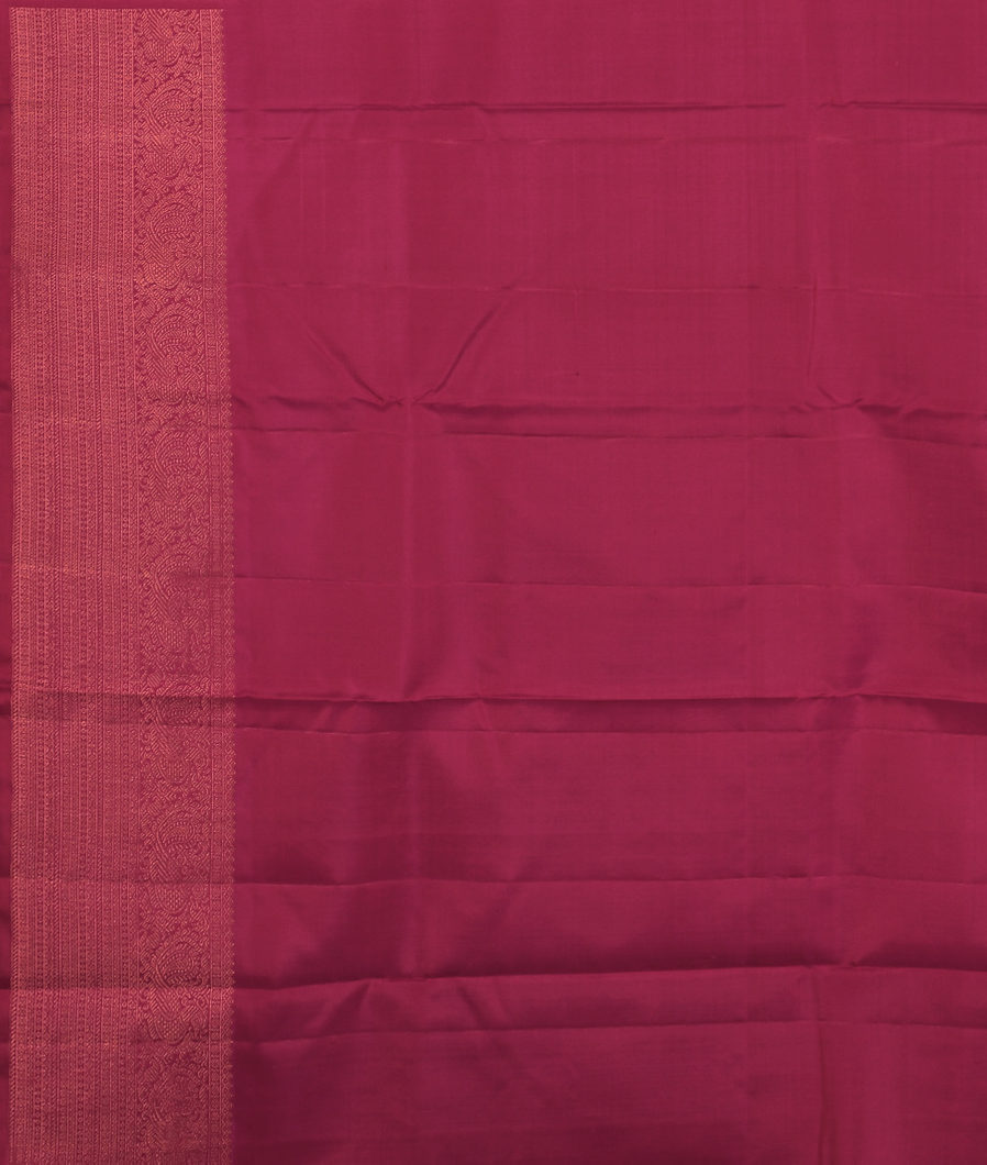 Reddish Pink Handwoven Kanjivaram Silk Saree T3505113