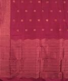 Reddish Pink Handwoven Kanjivaram Silk Saree T3505114