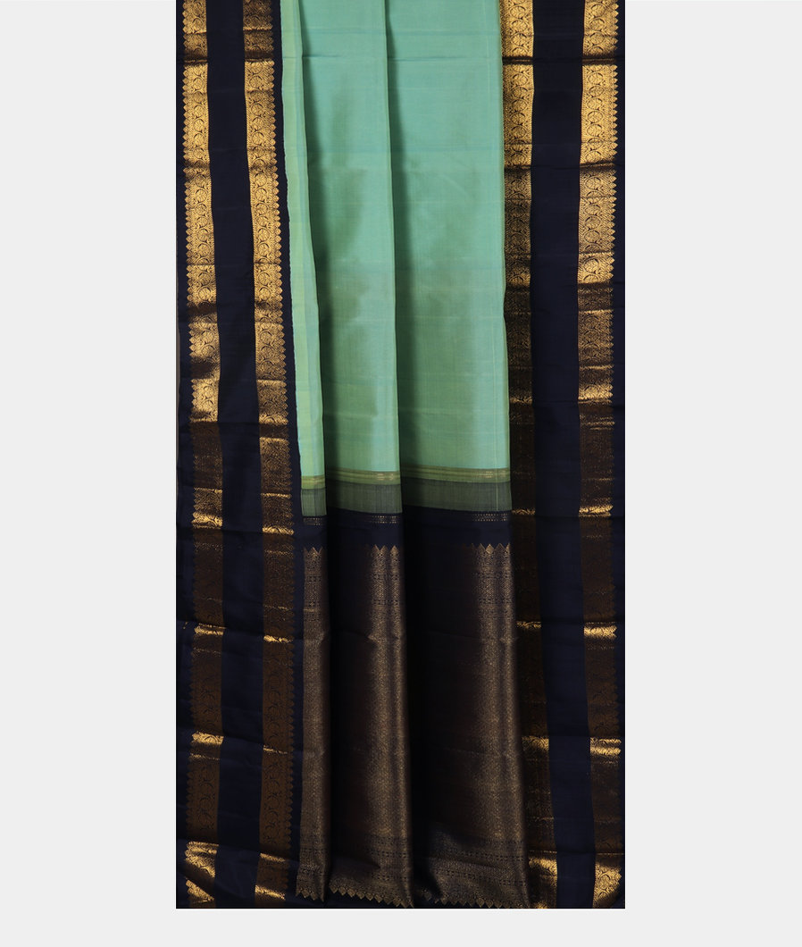 Green Handwoven Kanjivaram Silk Saree T3478552