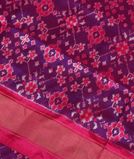 Purple Ikat Silk Saree T3593551