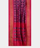 Purple Ikat Silk Saree T3593552