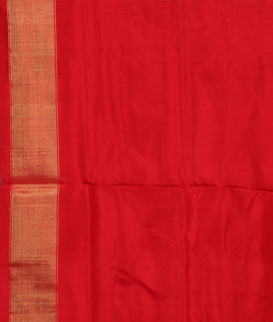 Cream Ikat Silk Saree T3576103