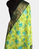 Yellowish Green  Printed Kanjivaram Silk Dupatta T2170102