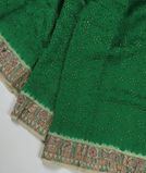 Green Bandhani Tussar Saree T3110971