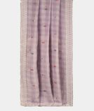 Lavender Linen Embroidery Saree T3582142