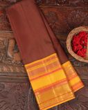 Brown Handwoven Kanjivaram Silk Saree T3547721