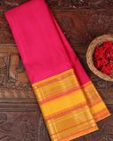 Rani Pink Handwoven Kanjivaram Silk Saree T3547711