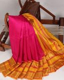 Rani Pink Handwoven Kanjivaram Silk Saree T3547712