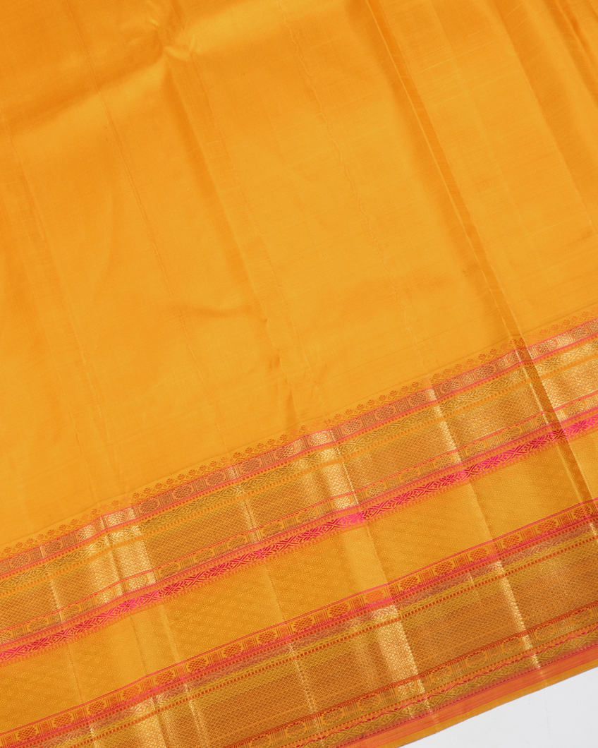Rani Pink Handwoven Kanjivaram Silk Saree T3547713