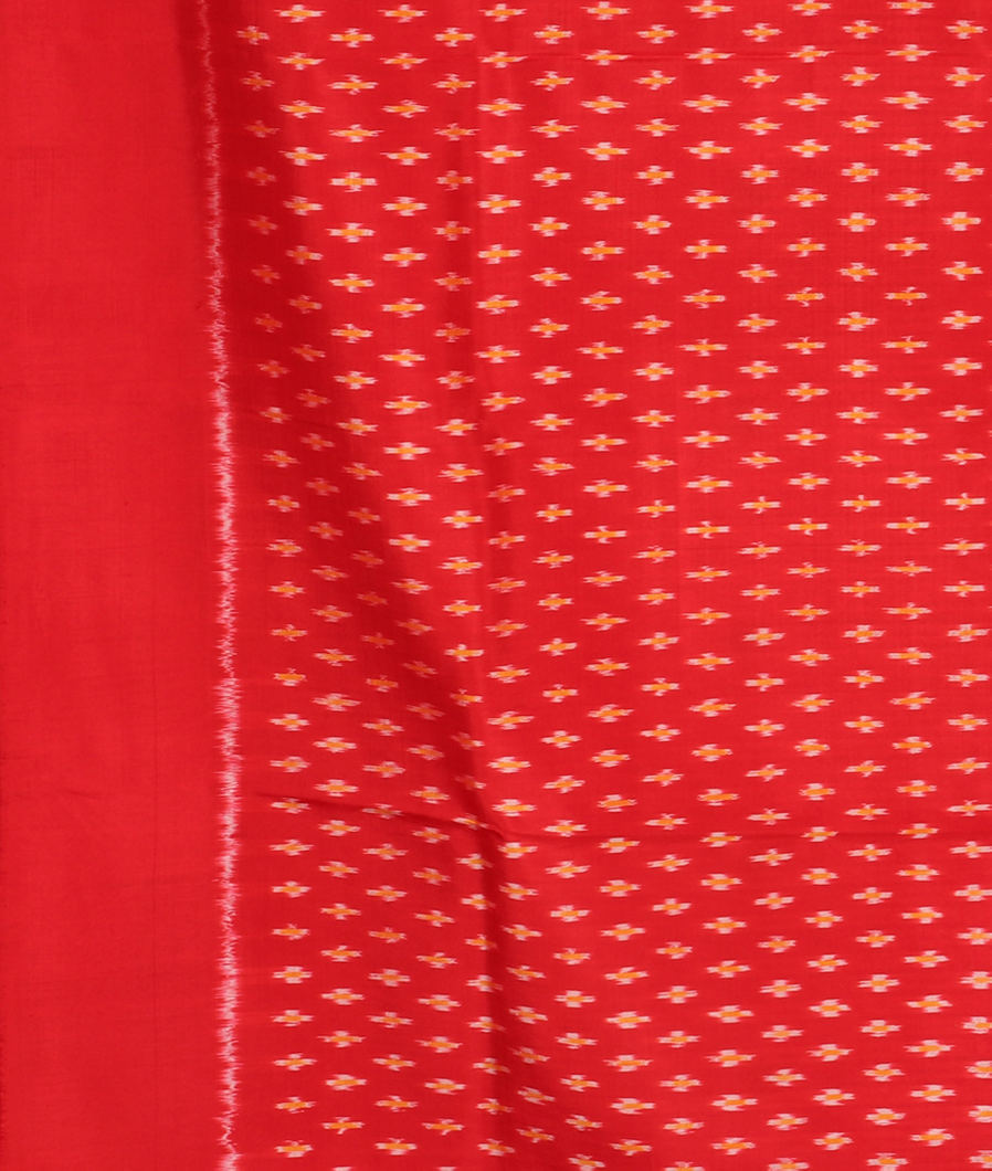 Green Ikat Silk Saree T3444053