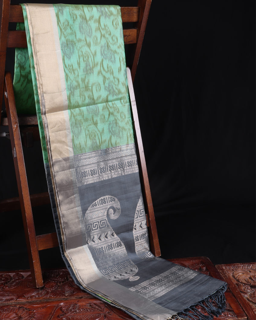 Green Soft Silk Saree T3616232