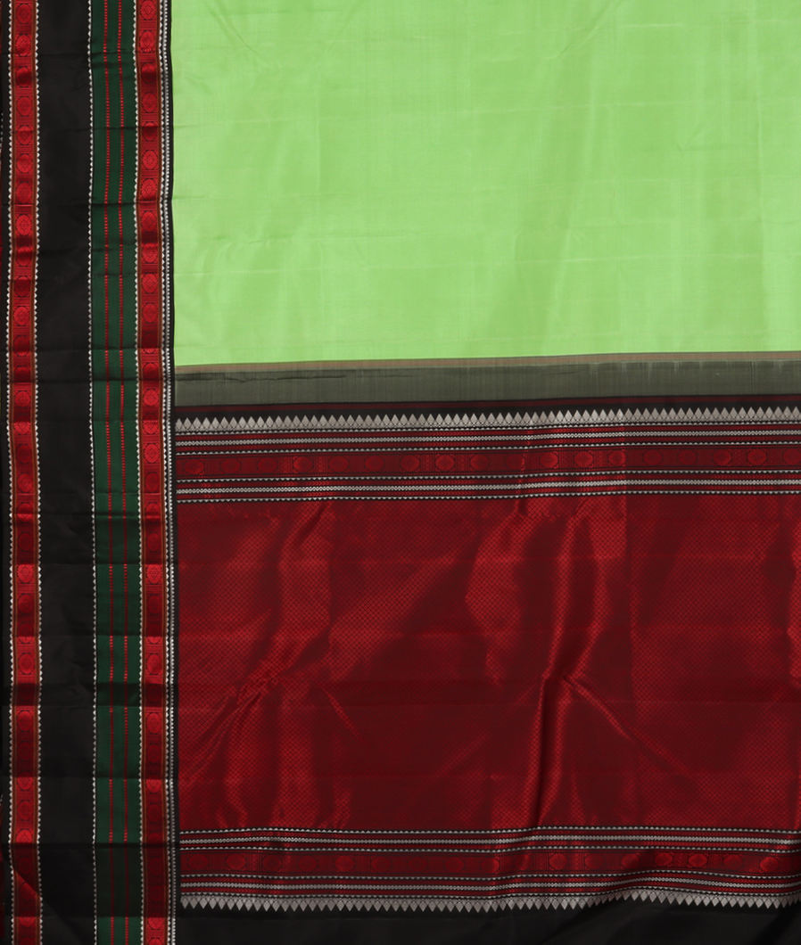 Green Handwoven Kanjivaram Silk Saree T3628024