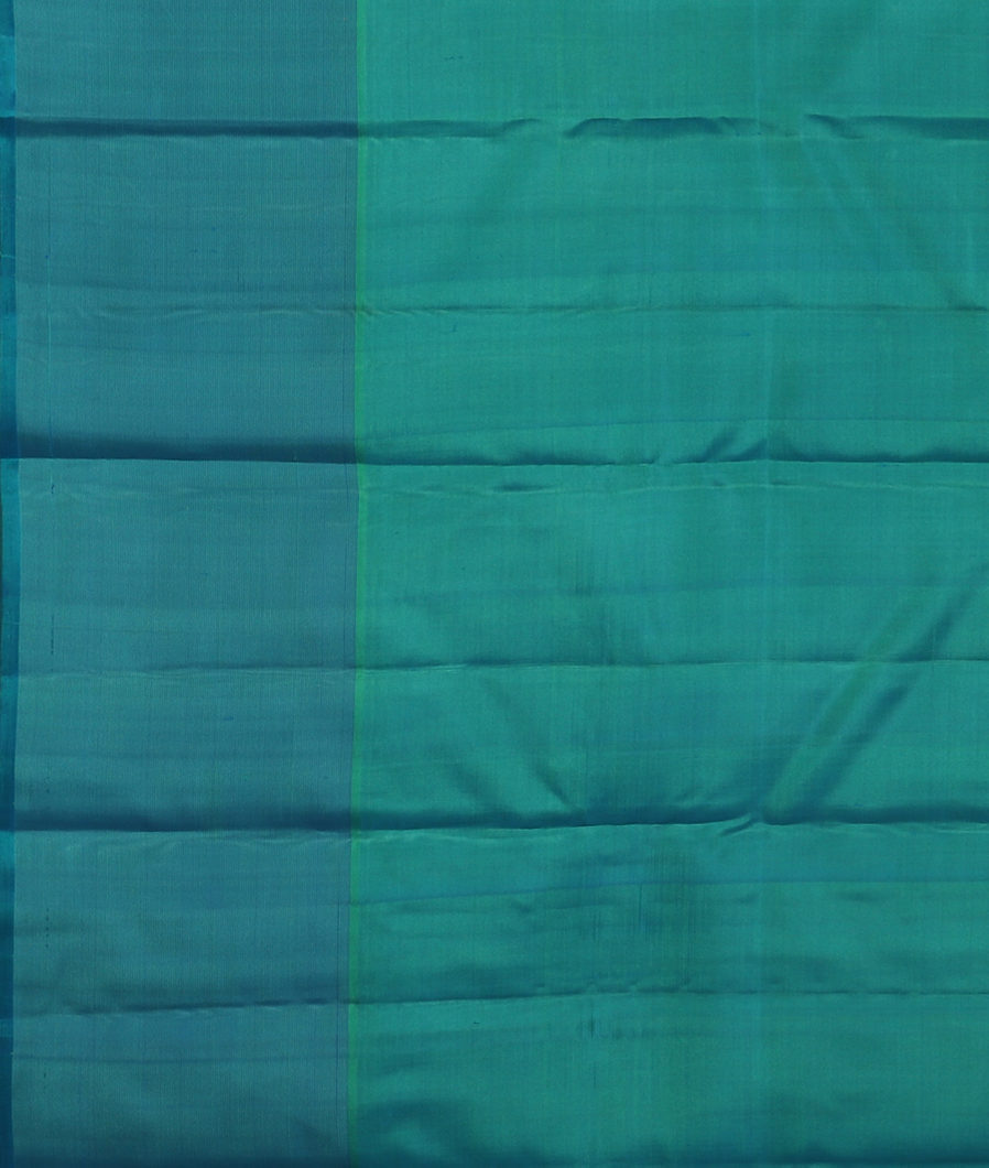 Peacock Blue Handwoven Kanjivaram Silk Saree T3611463