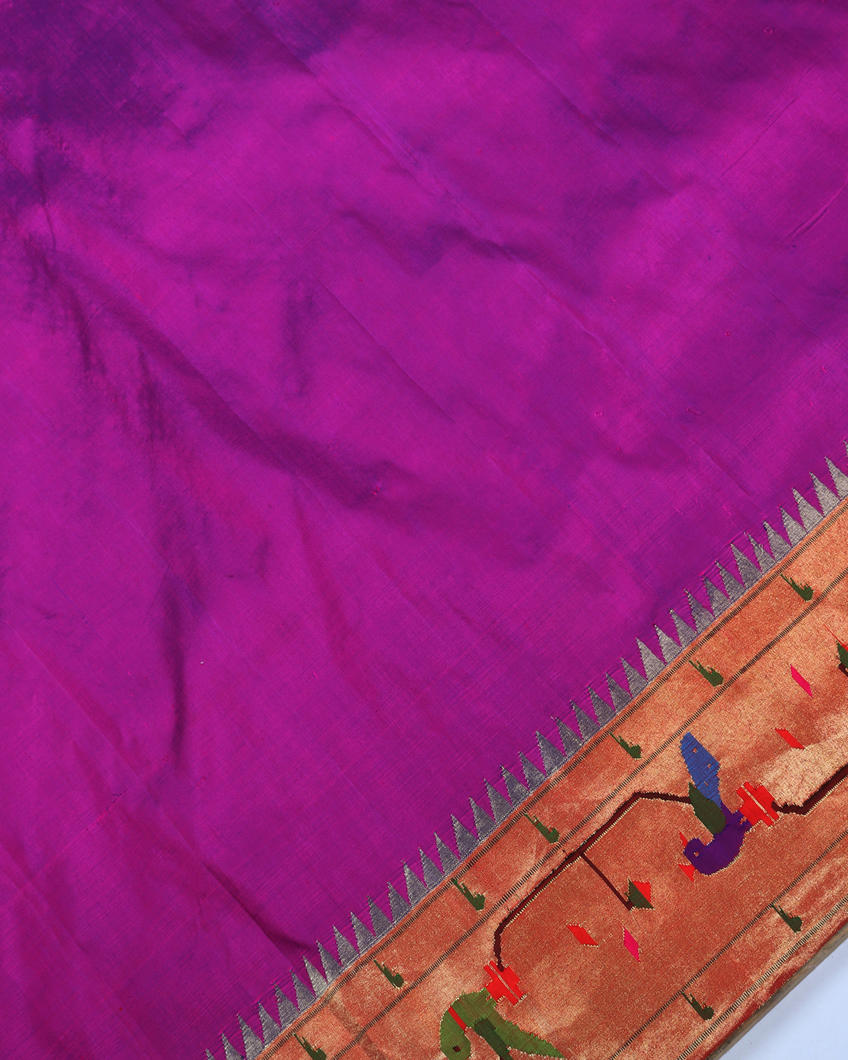 Purple Paithani Silk Saree T3334244