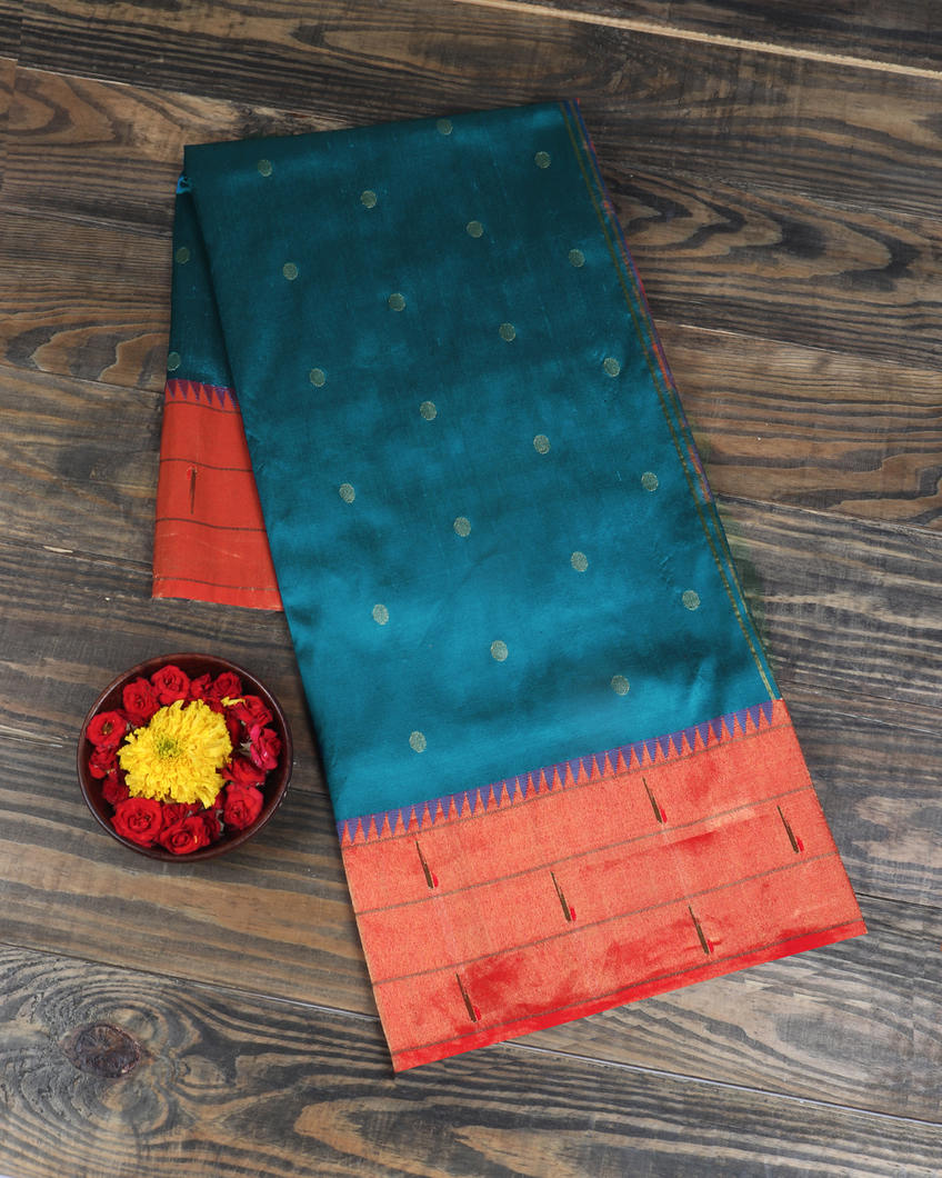 Blue Paithani Silk Saree T333422-image