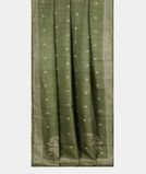 Green Tussar Embroidery Saree T3636312