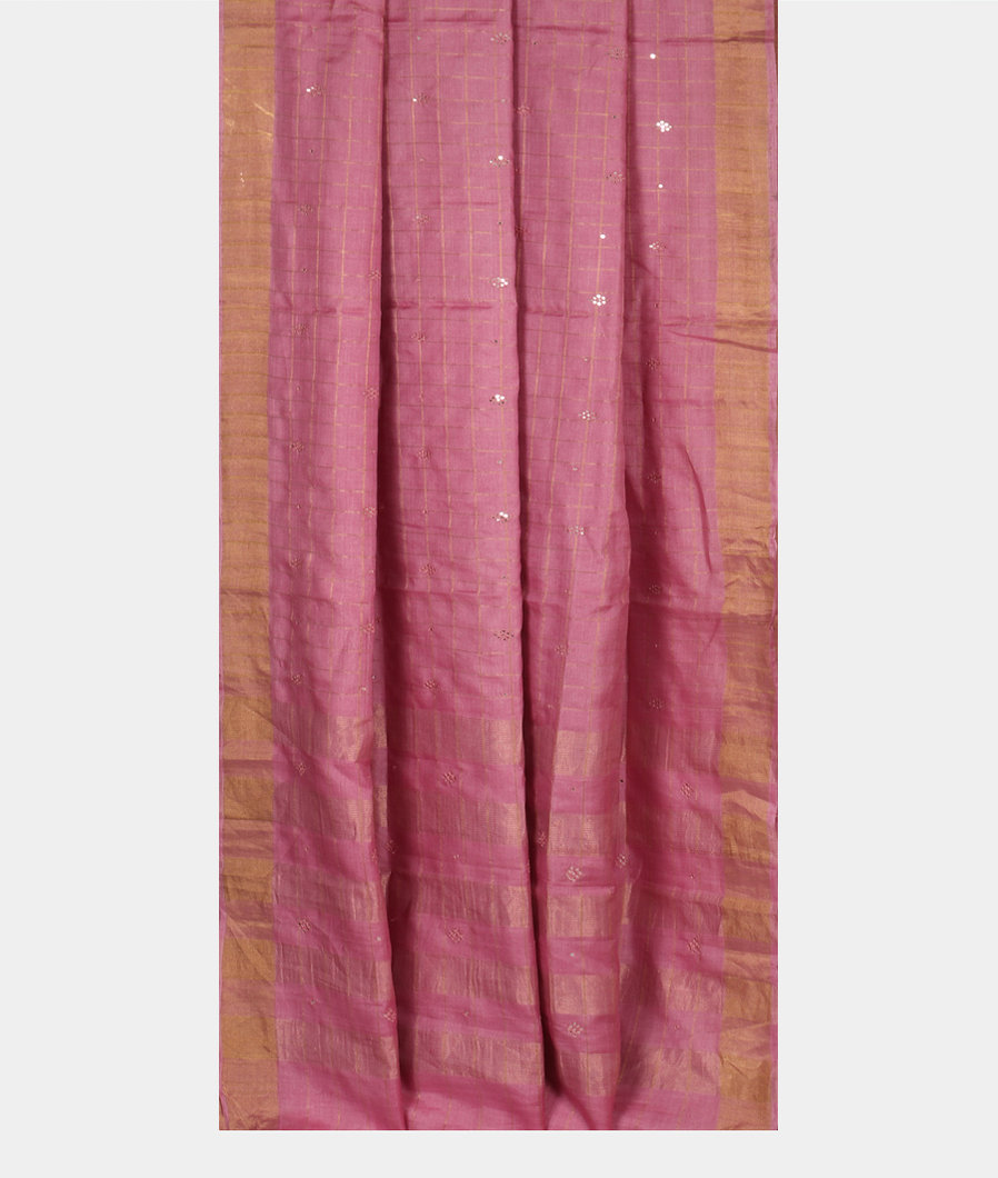 Pink Woven Tussar Saree T3633602