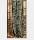 Green Kora Organza Printed Saree T3574302