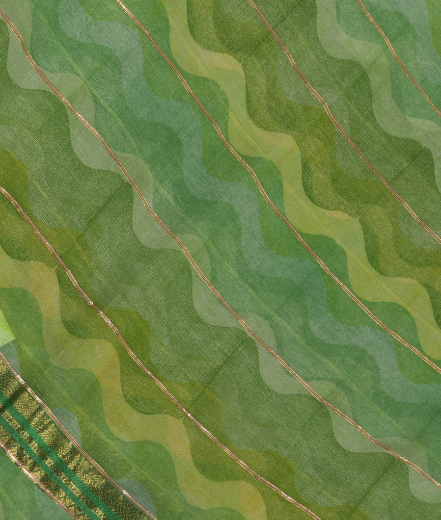Green Chiffon Silk Saree T363370-image