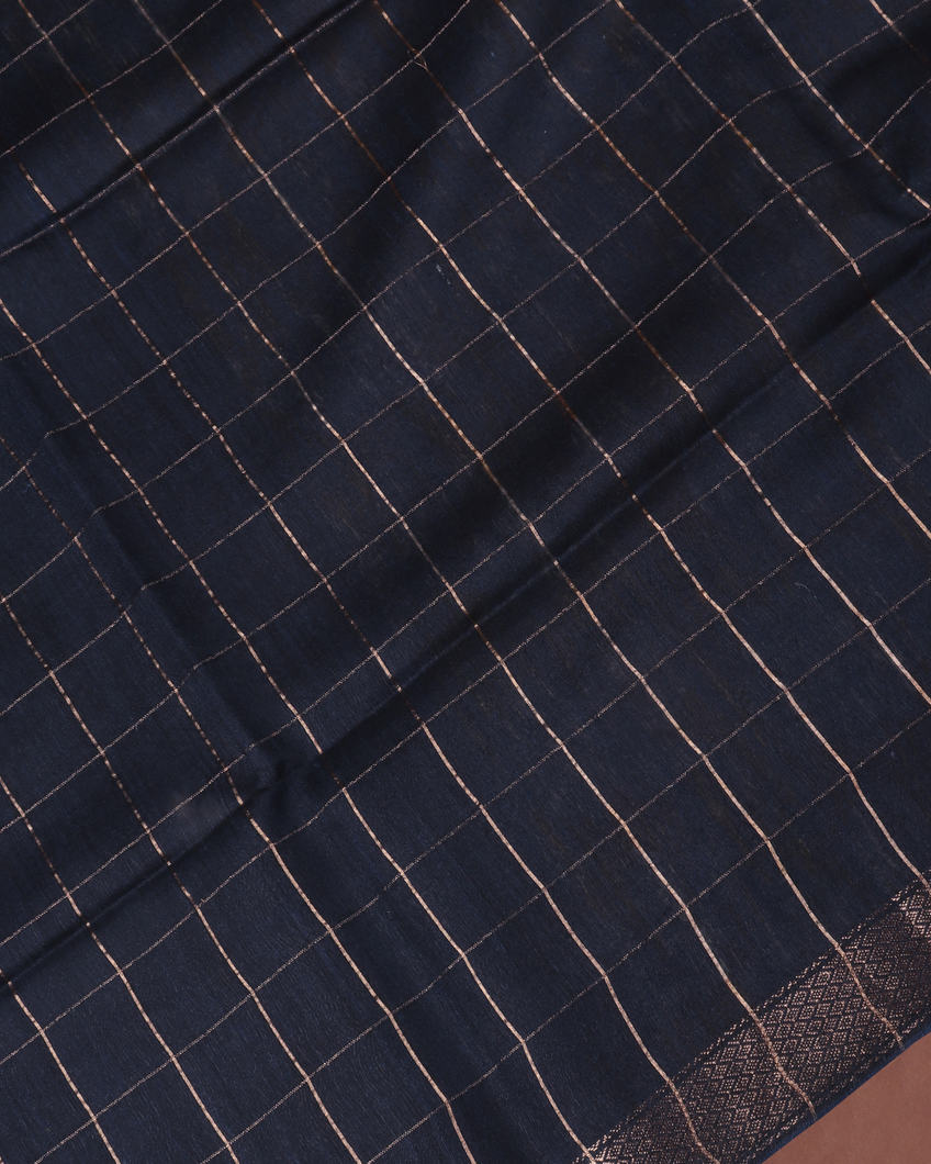 Yellow Tussar Printed Saree T3622933