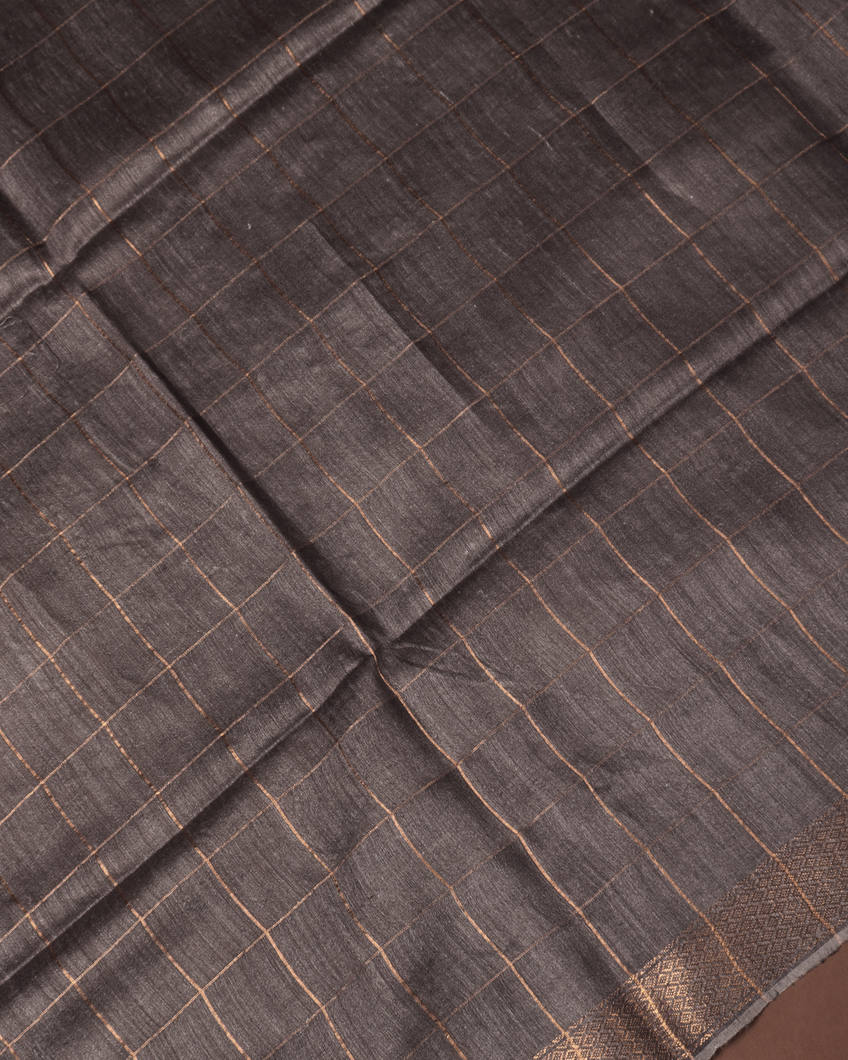 Pink Tussar Printed Saree T3622993