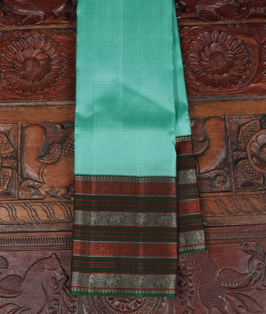 Green Handwoven Kanjivaram Silk Saree T360306-image