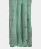 Green Kora Organza Hand Embroidery Saree T3493502
