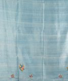 Blue Kora Organza Hand Embroidery Saree T3545083