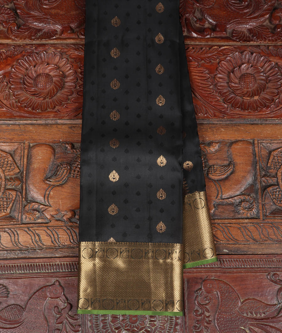 Black Soft Silk Saree T358527-image