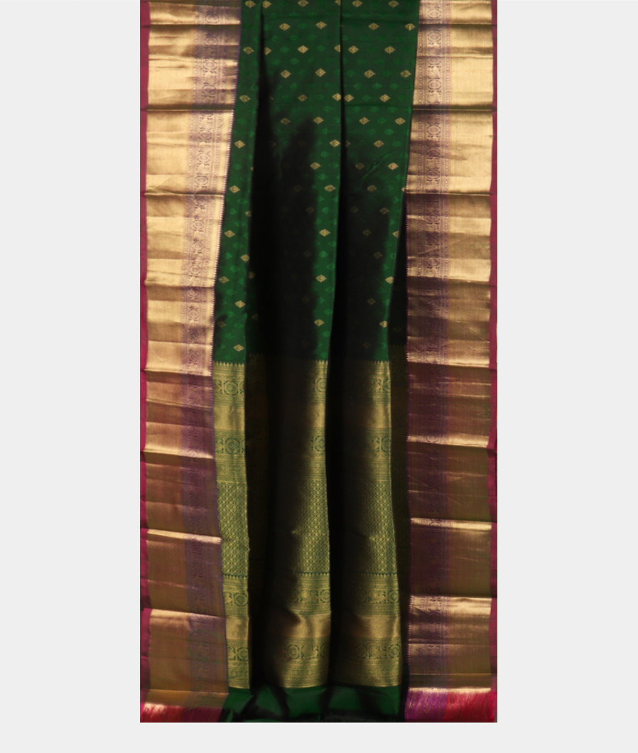 Green Soft Silk Saree T3584162
