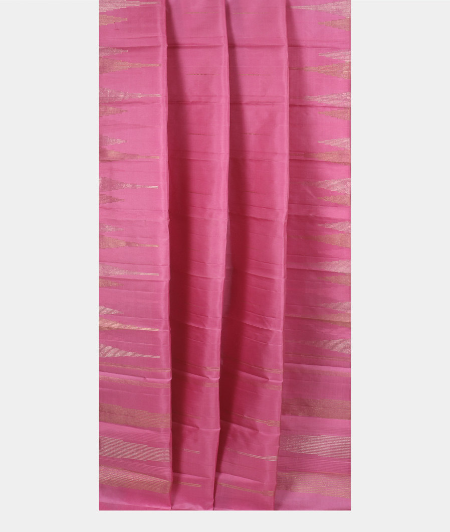 Pink Handwoven Kanjivaram Silk Dupatta T3072772