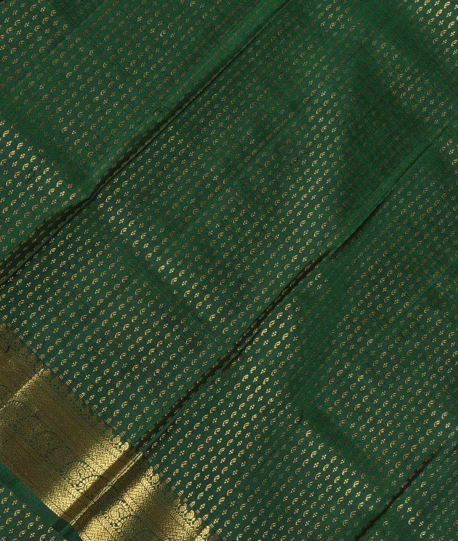 Green Handwoven Kanjivaram Silk Dupatta T317858-image