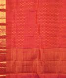 Pinkish Orange Handwoven Kanjivaram Silk Dupatta T3638583