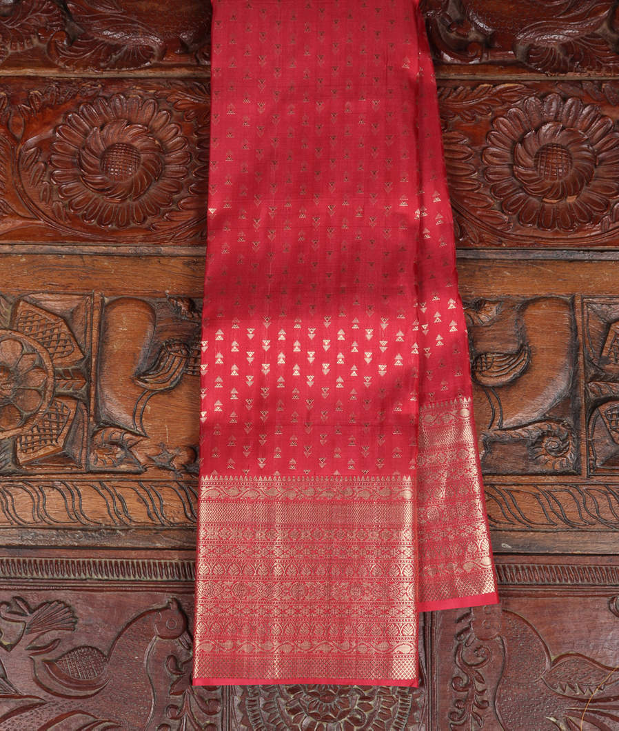 Red Handwoven Kanjivaram Silk Saree T362027-image