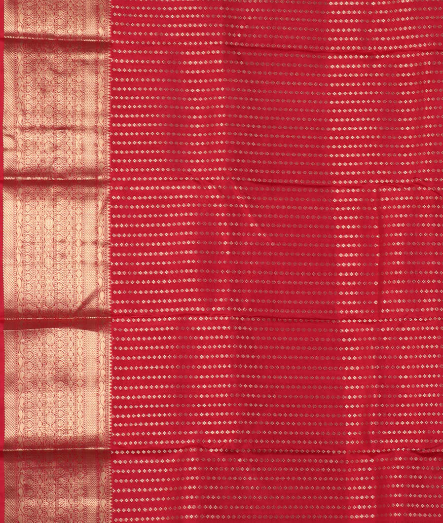 Red Handwoven Kanjivaram Silk Saree T3620273