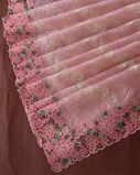 Pink Kora Organza Embroidery Saree T3666712