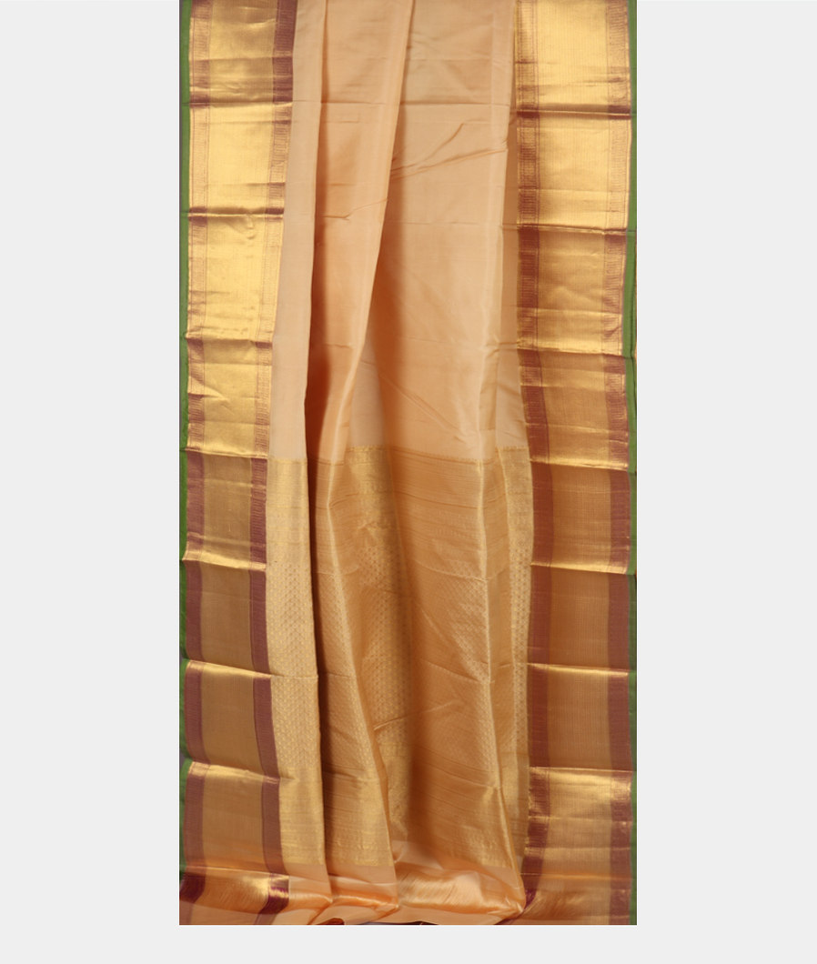 Cream Soft Silk Saree T2536312
