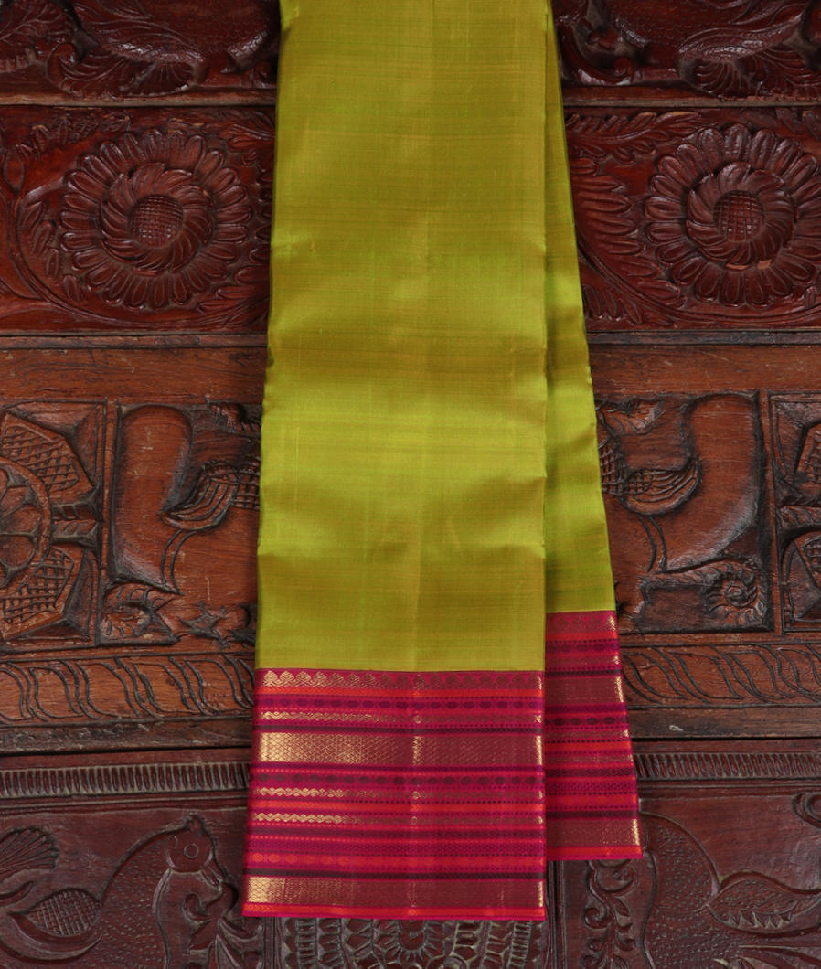 Green Handwoven Kanjivaram Silk Saree T360178-image