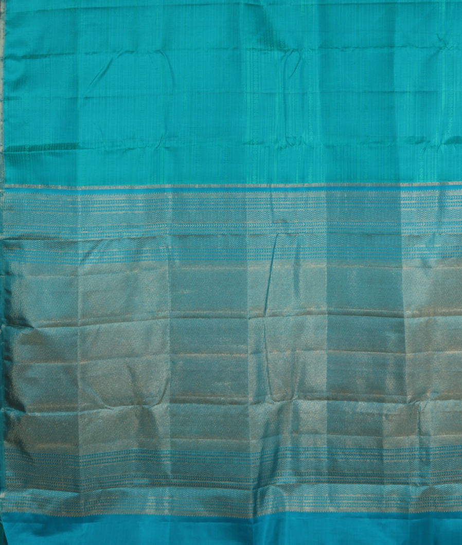 Blue Handwoven Kanjivaram Silk Saree T3610704