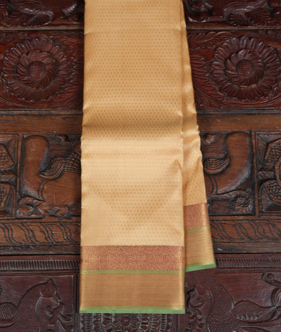 Cream Soft Silk Saree T308280-image