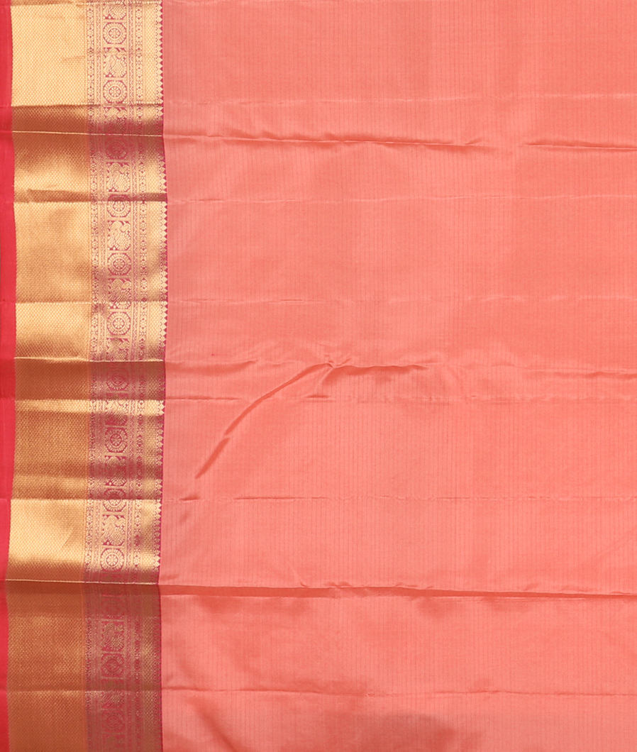 Peach Soft Silk Saree T3583923