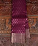 Wine purple Handwoven Kanjivaram Silk Saree T3620191