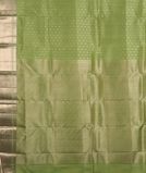 Yellowish Green Handwoven Kanjivaram Silk Saree T3620124