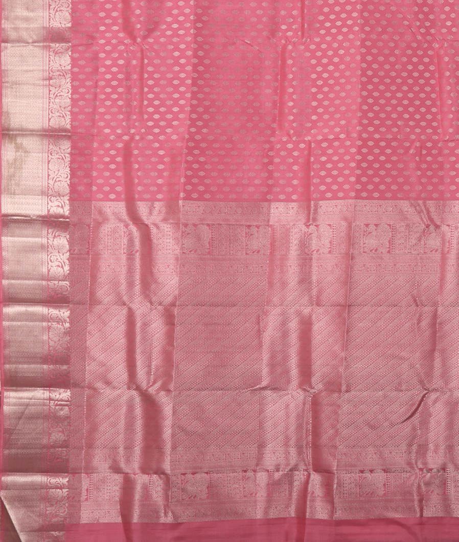 Pink Handwoven Kanjivaram Silk Saree T3620594