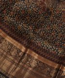 Black Kora Organza Printed Saree T2290501