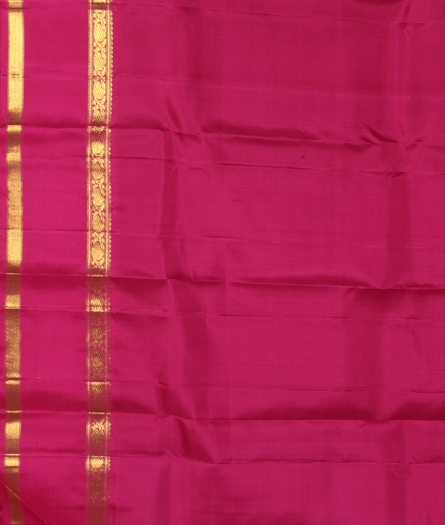 Green And Yellow Handwoven Kanjivaram Silk Saree T3606323